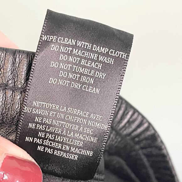 Blank NYC Women's Black Vegan Leather Pockets Drawstring Jogger Pants Size 26 - Picture 7 of 8